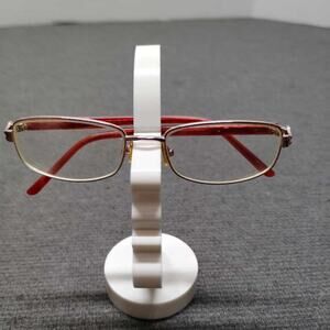 Emma Rose 52-17-135 Heartland Frames Only Eyeglasses Red Gold Metal